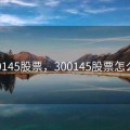 300145股票，300145股票怎么样