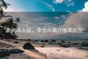 李光斗入狱，李光斗简介哪年出生