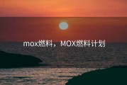 mox燃料，MOX燃料计划
