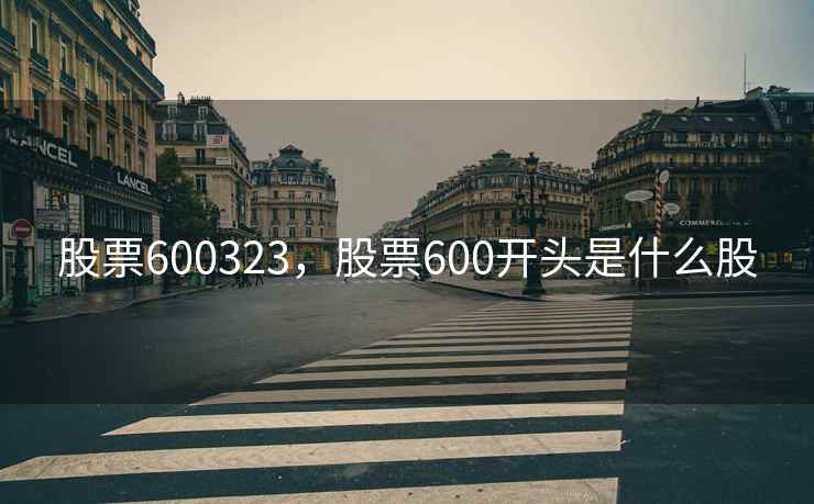 股票600323，股票600开头是什么股