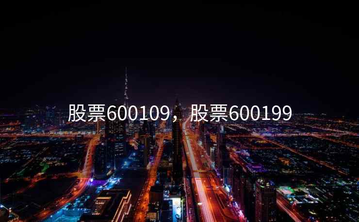 股票600109，股票600199