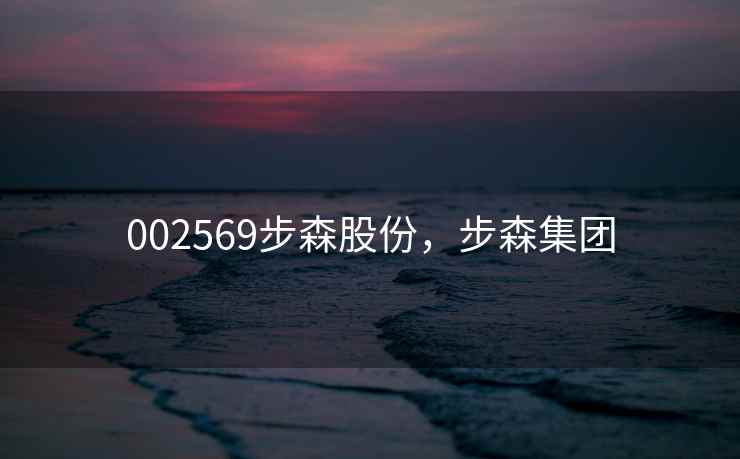 002569步森股份，步森集团