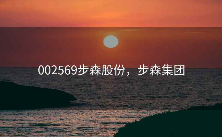 002569步森股份，步森集团