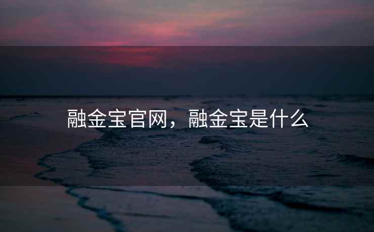 融金宝官网，融金宝是什么