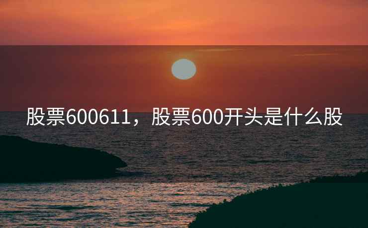 股票600611，股票600开头是什么股