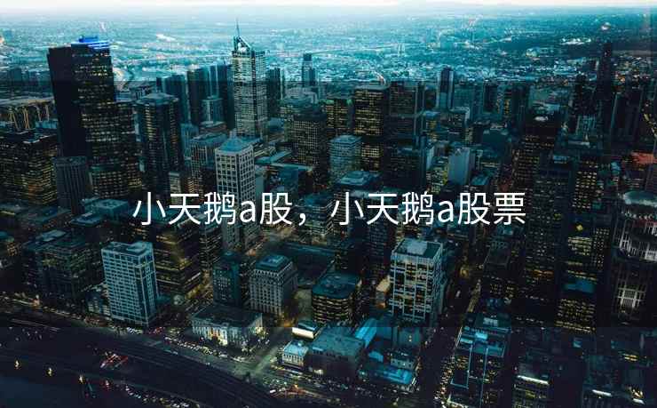 小天鹅a股，小天鹅a股票