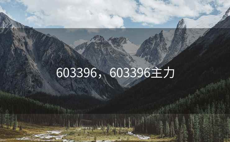 603396，603396主力